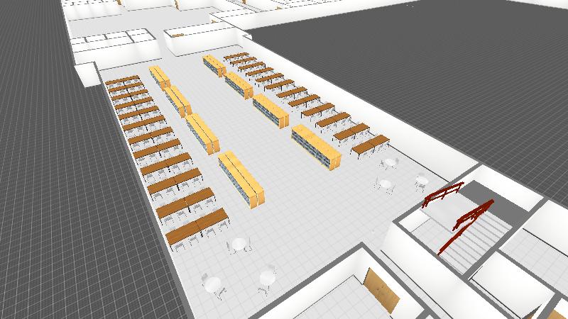 综合楼家具摆放