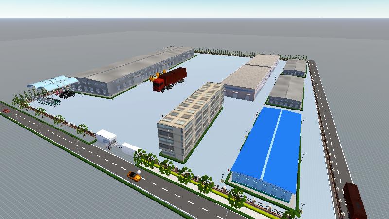 腾森厂区效果图