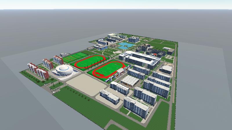 大型智慧校园模型