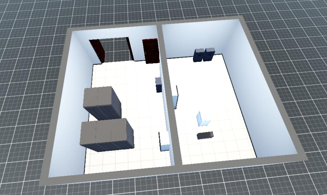 内江海关-四楼机房布局图