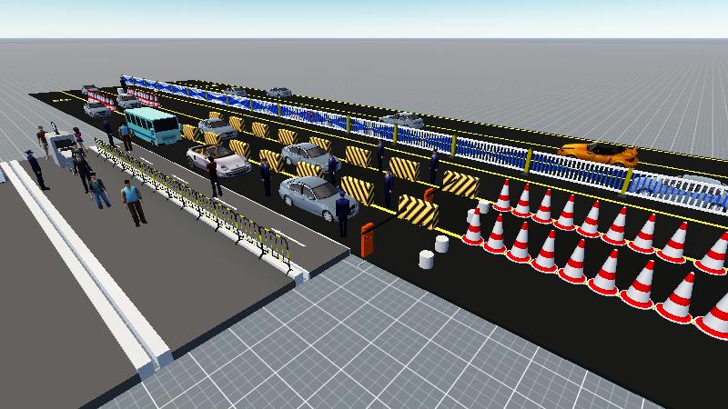 图8现场布局侧视图