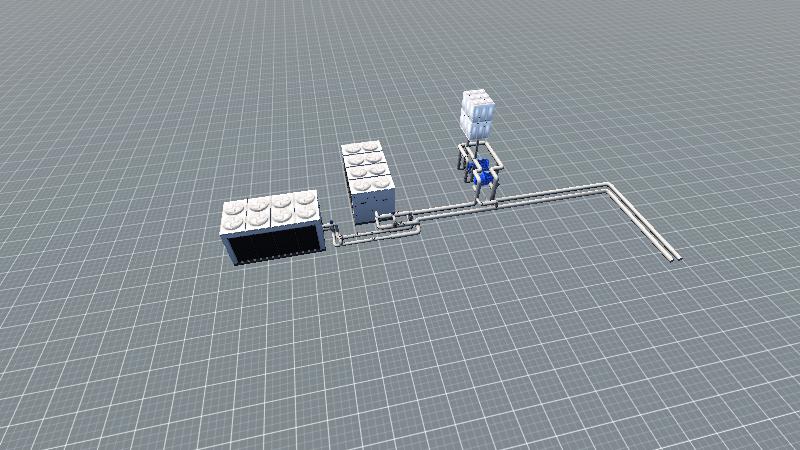 华西口腔科研楼8F楼顶空调冷源系统