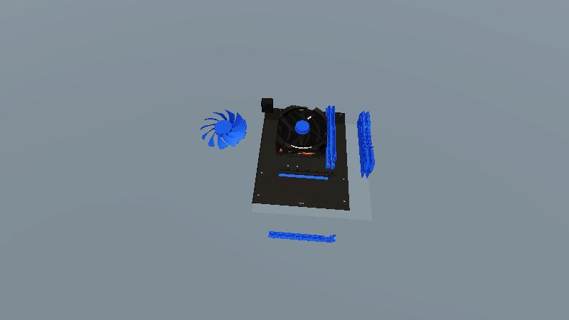 主板+风扇+内存条+显卡 走近主板界面