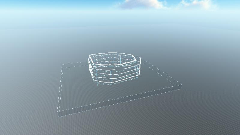 中德主楼--线框图