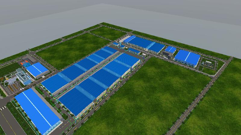 郑煤机厂区建模图