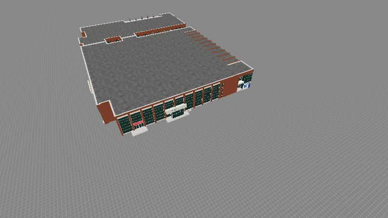 宁夏职业技术学院食堂外立面1126