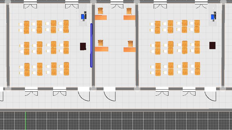 智慧校园教学楼内部建筑