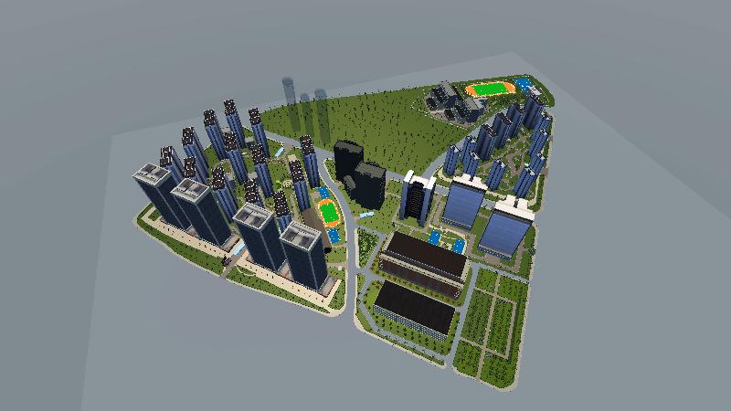 智慧园区综合体-无道路版