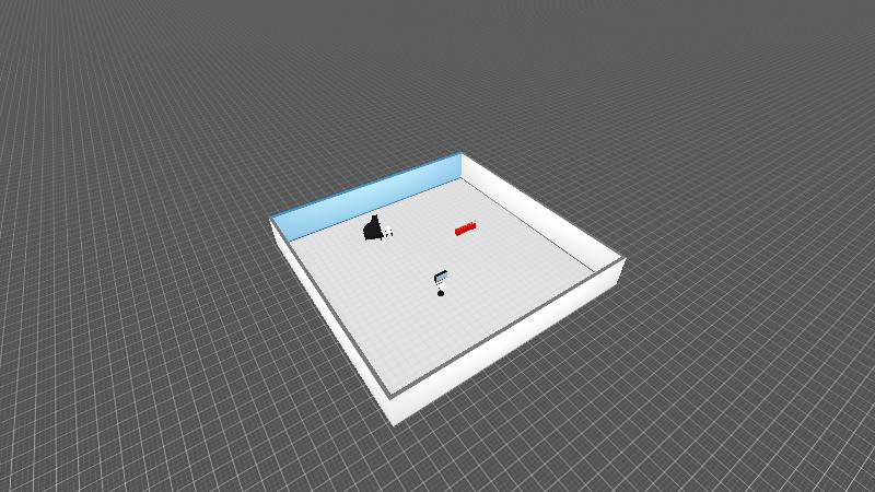 放了一个大大的灭火器的一层楼的房间