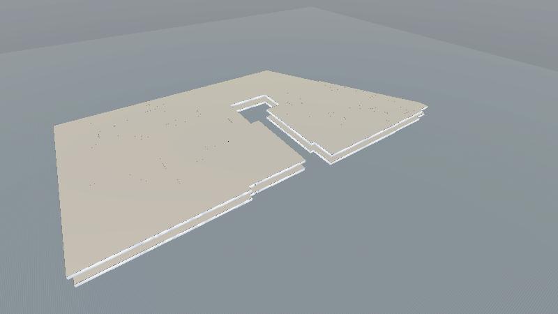 北广场建筑两层