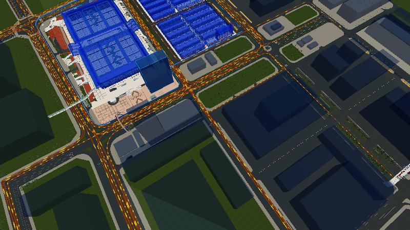 1号交易馆外立面结构