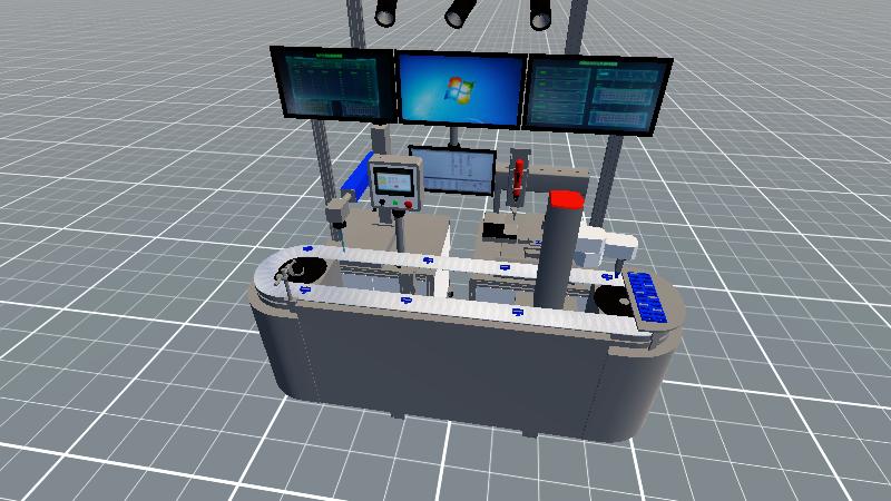 U盘生产线模型连贯动画