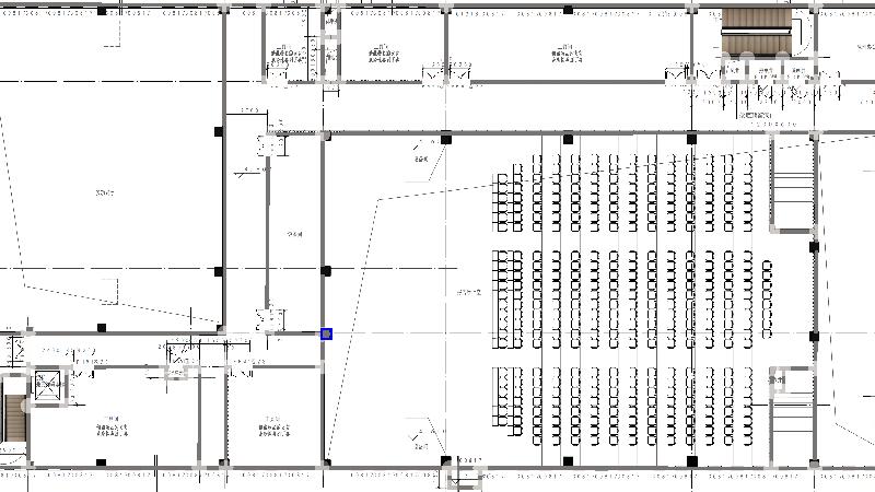 新昌报告厅二层平面图