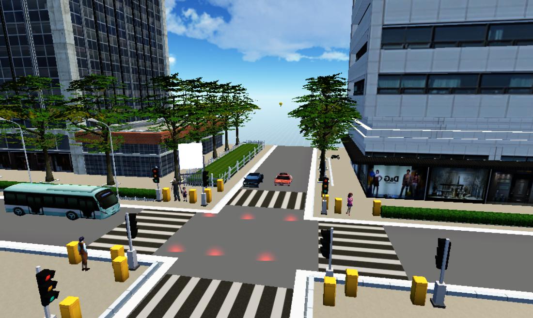 十字路口智能交通