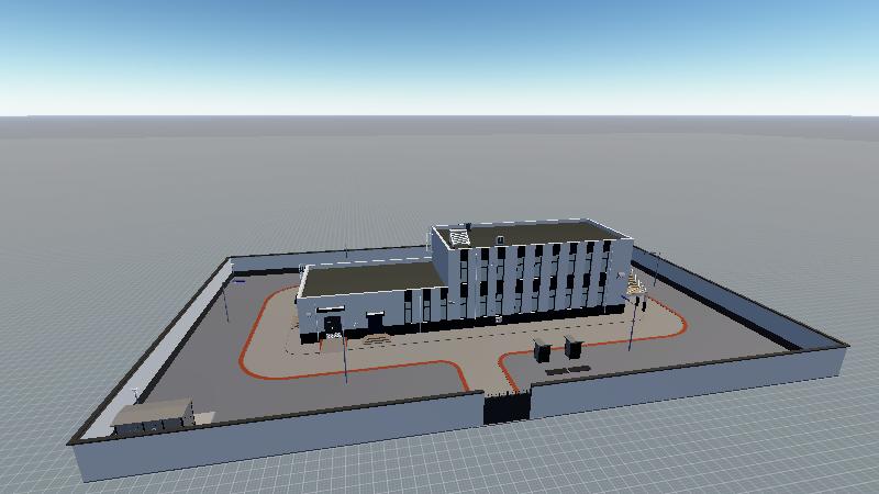 唐山停车场-灰色外立面