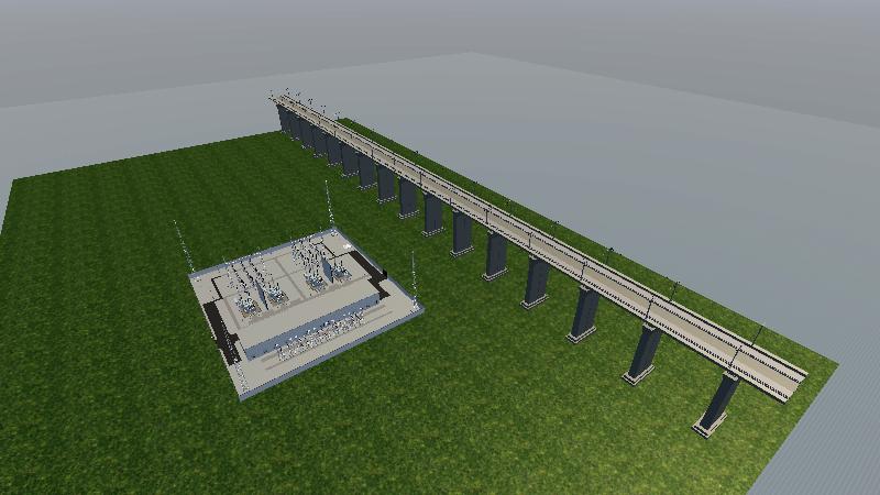 鸦鸿桥变电所（简化）