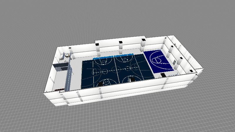 创奔篮球场合层