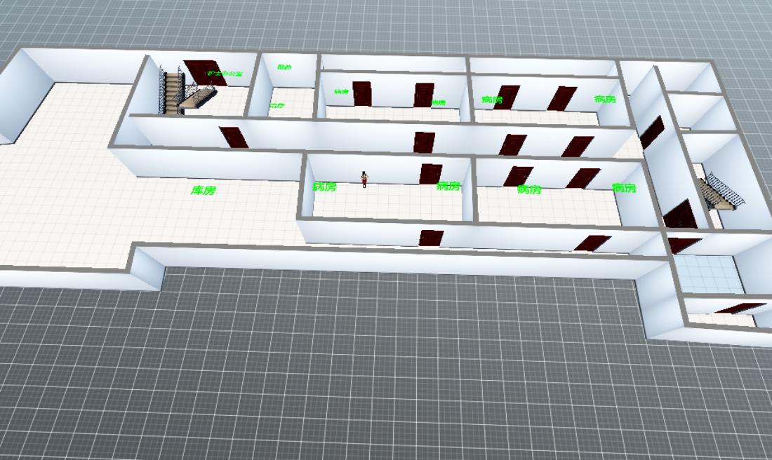 广丰人民医院二层给排水消火栓平面布置图