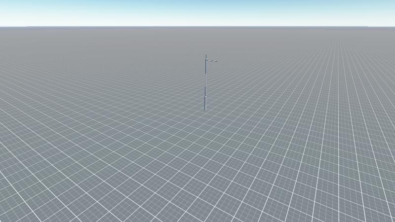 外面白色监控铁柱