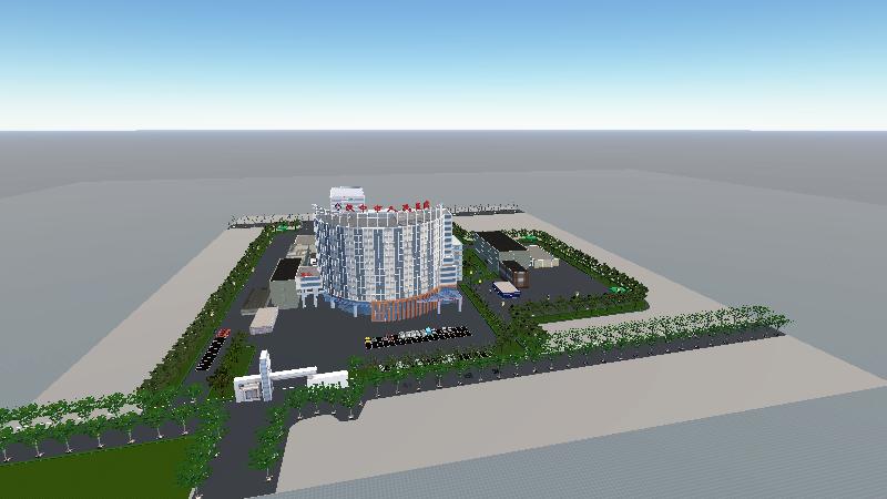 汉中市人民医院-3D园区图
