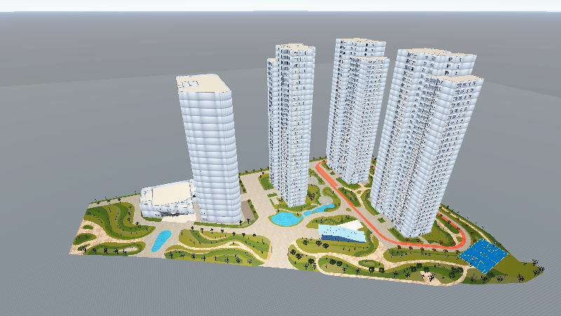 山水名园新（删除柱子、无外立面）