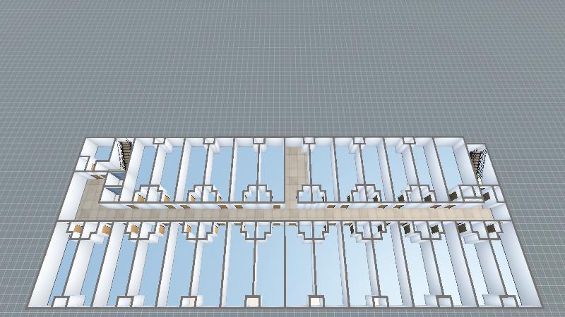 亿盛集宿楼三到六层-模型