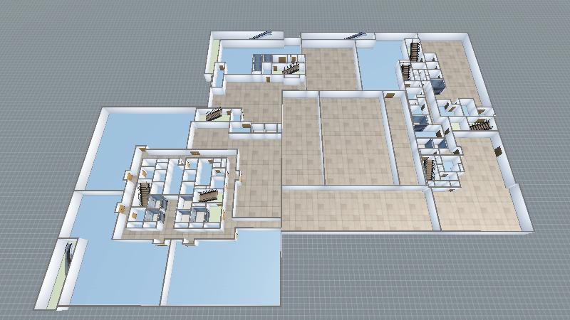 76、77项目1号2号三层平面图