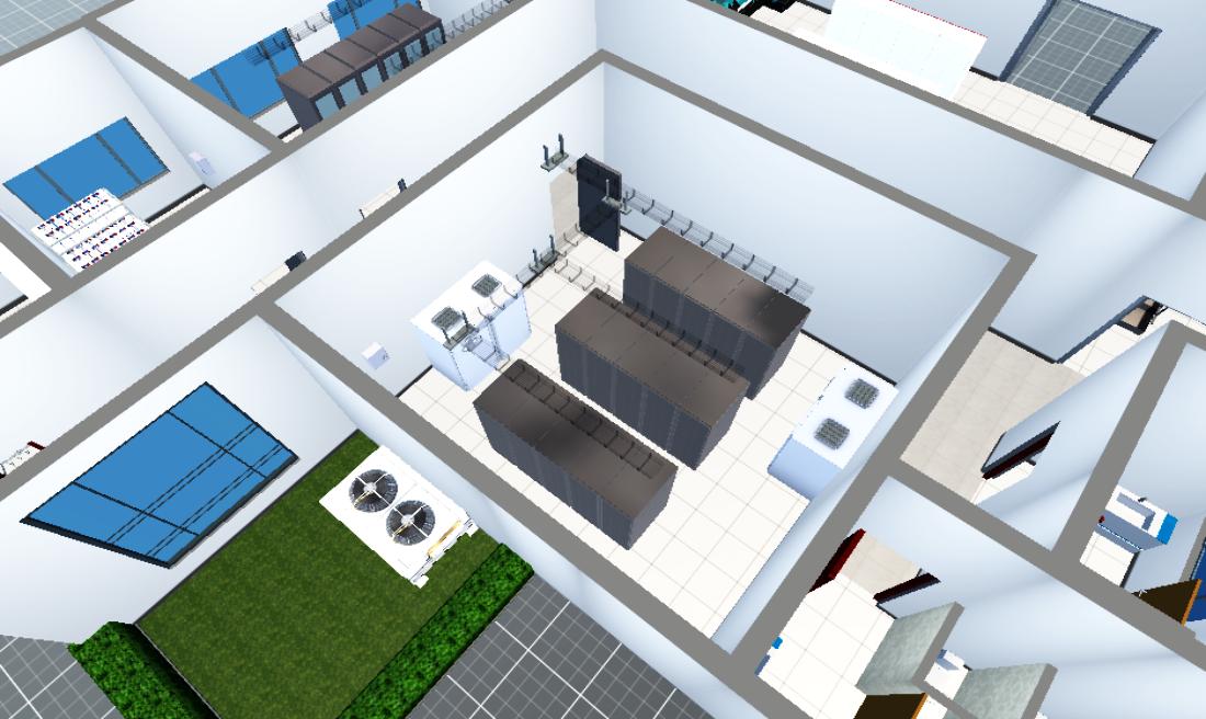 斗门公安机房效果图