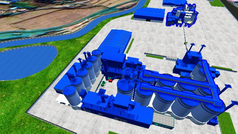 山东淄博水泥厂场景1105