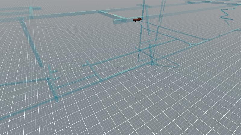 透明巷道添加设备测试