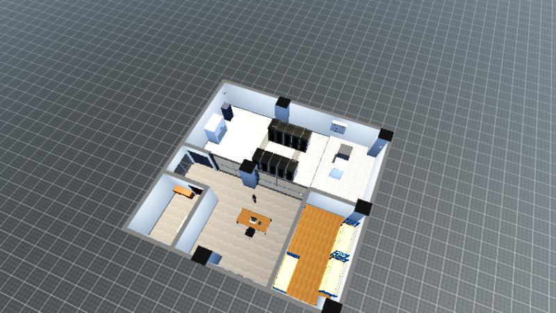 中心机房3D模拟图