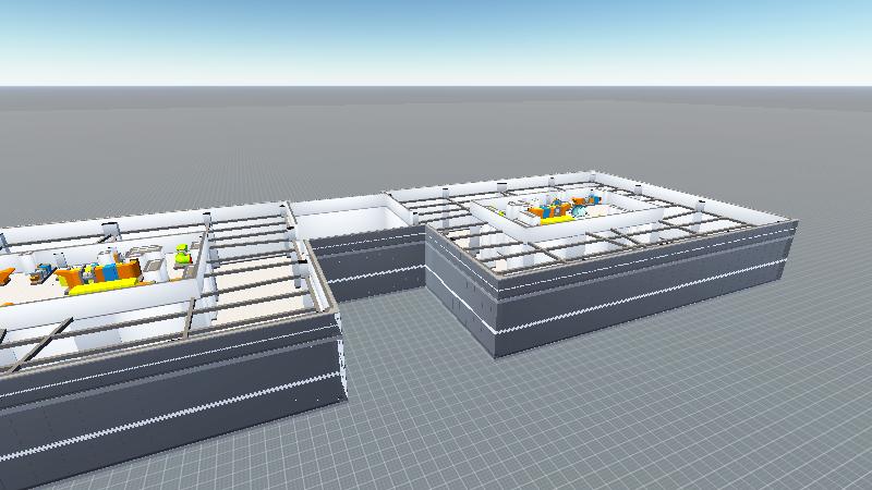 C三、四单元顶楼风机布局图
