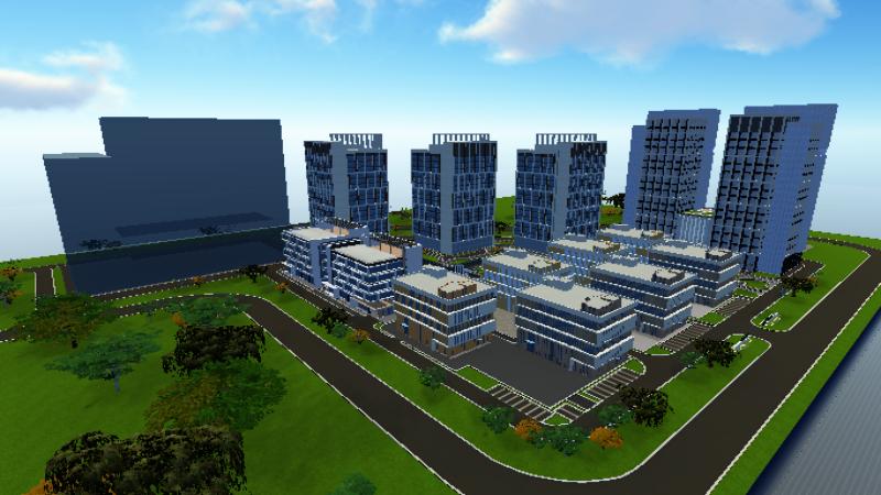 南奚智融总场景园区提亮（地下做完