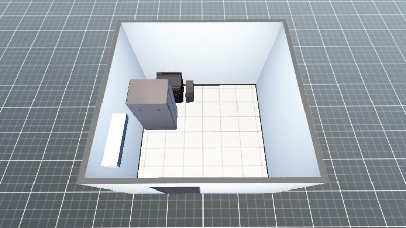 赤岗街社卫中心机房3D图