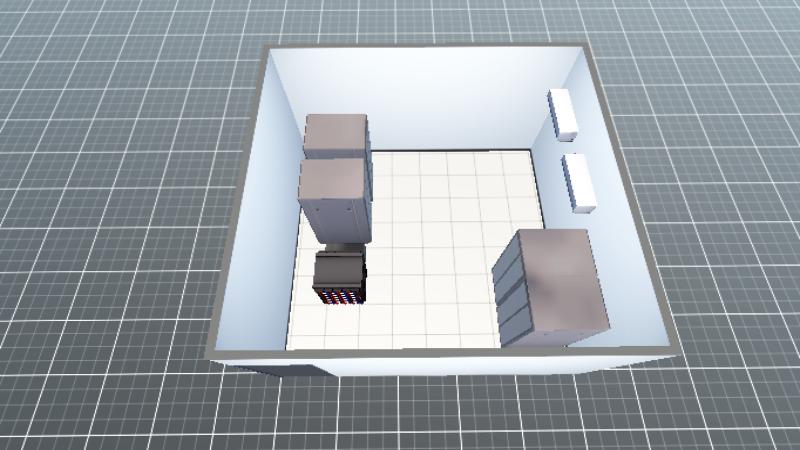 沙园街社卫中心机房3D图