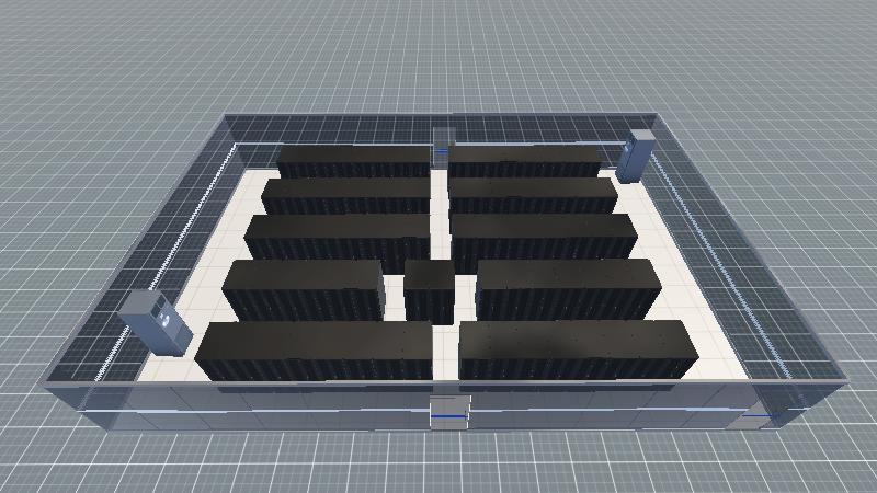 燕家村机房二楼设备分布图-山西理工大学